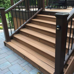 LANDING Garde-corps d'escalier <span class=keywords><strong>de</strong></span> <span class=keywords><strong>jardin</strong></span> extérieur en WPC écologique, imperméable, ignifuge B1, garantie 5 ans - Product Image 1