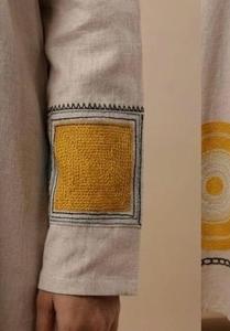 Tela de Lino Suave con Estampado Digital, Tela de Polilino de Lujo, Tejido Suave, Lino Digital de Lujo con Estampado Fluido, para Todas las Temporadas - Product Image 4