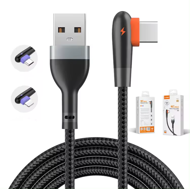 Right-angle Charging Ports Protector USB Micro Cable Communication Cables Factory Wholesale Mobile Phone Data Cables