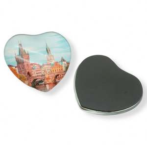 Aimants de réfrigérateur en verre personnalisés avec logo et photo, accessoires de décoration pour la maison, cadeau DIY - Product Image 2