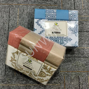 Chứng Khoán Sẵn Sàng Vua Nữ Hoàng Kích Thước Tấm Sợi Nhỏ Đặt 6Pcs In Bộ Đồ Giường Tấm Set & Gối Trường Hợp Với Được Trang Bị Tấm - Product Image 3