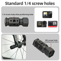 Support d'axe de roue de vélo en alliage d'aluminium sur mesure avec technologie de découpe CNC, réutilisable pour caméra de vlogging Max