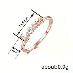 Anello con Zircone per Donne, Gioiello da Dito Minimalista ed Elegante alla Moda - Product Image 5
