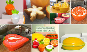 Y857 Wholesale GRC organic Shaped Chair Irregular Stone Seat for <b>Outdoor</b> Mall Park Garden Public Area Decorative Leisure <b>Stool</b> - Product Image 2