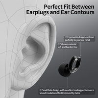 Nouveaux bouchons d'oreilles 2025 en silicone anti-bruit avec 4 tailles de embouts interchangeables pour dormir, nager, étudier, concerts