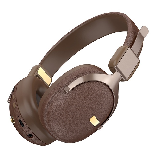 New Retro-style Over-ear for Headphones Wireless Earphones Ultra-long Battery Life IPX4 Waterproof ANC Cross-border