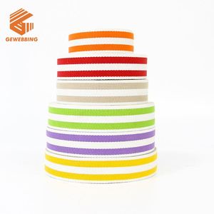 Heavy Weight Red White Striped <b>Webbing</b> Fabric Belt 40mm Cotton <b>Webbing</b> for Purse Handbag Costumes Casual Dresses - Product Image 2