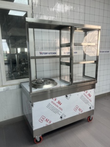 VICTORY, superventas, de acero inoxidable, carrito de aperitivos, carrito de té de la leche con cubo de sopa, equipo de catering, camión de comida - Product Image 2