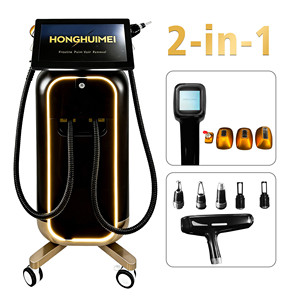 Máquina Láser de Diodo Vertical de Alta Potencia 2 en 1 para Depilación y Láser de Picosegundos con Mango de Enfriamiento y Pantalla - Product Image 2