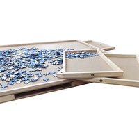 Offre Spéciale 1500 pièces Table de puzzle en bois portable pour adultes Lazy Susan Spinning Puzzle Boards