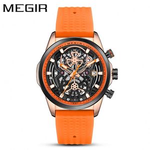 Reloj MEGIR 2235 Nuevo para Hombre, Marca de Lujo, Deportivo, Correa de Silicona, Luminoso, con Calendario, Reloj de Pulsera, Montre Homme - Product Image 6