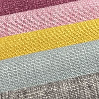 Tissu en lin fin, lin gaufré, tissu en lin métallisé, résistant à l'abrasion, tissé épais, textile de maison, pour canapé et rideau