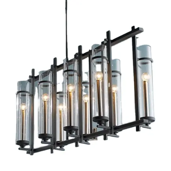 Wholesale UL approval Amazon hotsale factory directly sale metal glass lights chandelier for home living room