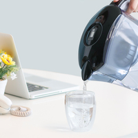 Carafe filtrante à eau Bluetech Tulip HS518, capacité 2,4 L, réduit les bactéries, eau potable de qualité supérieure, usage domestique, premium