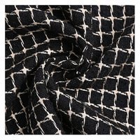 Nouvelle collection de tissu en laine de styliste, avec Stock de soie dorée, Tweed pour femmes, chaussures, chapeaux sacs, vente en gros
