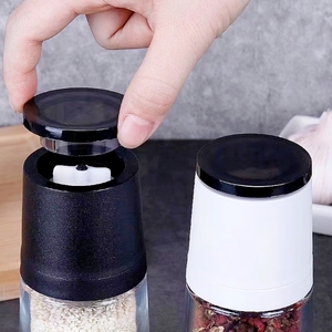 Schwarz-Weiße 120 ml Manuelle Gewürzmühle aus Glas, Salz- und Pfeffermühle, Gewürzmühle - Product Image 6