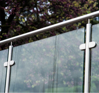 YL Nouveau produit Support en verre trempé de 12 mm pour garde-corps intérieur et extérieur