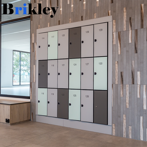 Nhỏ gọn hiện đại phòng tập thể dục Locker với thiết kế mới không thấm nước HPL Phenolic nhỏ gọn Laminate có tính năng điện tử hoặc kết hợp khóa - Product Image 3