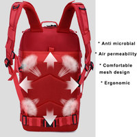 Sac à dos tactique MOLLE 3P grande capacité, design zippé tendance pour les sports de plein air, en nylon/polyester imperméable pour la randonnée