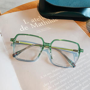 Nuevas gafas cuadradas con filtro de luz azul para mujer, montura completa TR, lentes ópticas de PC Q1 7172, origen Taizhou - Product Image 1