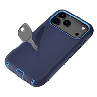 Coque de protection pour iPhone 17 18 Pro Max, matériau TPU+PC, anti-chute