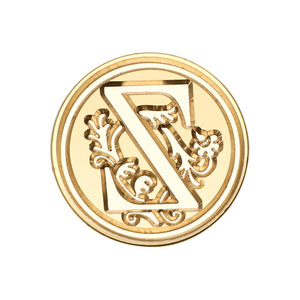 Têtes de sceau en cire de cuivre rondes, série Tongtu Alphabet, respectueuses de l'environnement, pour sceller les journaux en papier - Product Image 5