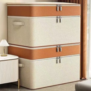 Clothing Organizer Storage <b>Box</b> Rectangle Non-Woven Fabric Large Capacity Waterproof Moisture Proof Home Use <b>Moving</b> Quilt Clothes - Product Image 2