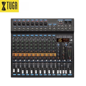 Xtuga ATS-122 Mixeur numérique professionnel 12 canaux de haute qualité alimenté par MP3 220V Métal+Plastique Utilisation sur scène <span class=keywords><strong>DJ</strong></span> - Product Image 1