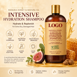 Intensive Hydration Hair <b>Shampoo</b> Bulk Supply <b>with</b> Honey and Mafura Oil for Hair Damage Repair and Shine - Product Image 2