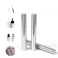 Kemasan Aluminium 10ml Desain Silinder Modern Kustomisasi Warna untuk Pengisian Formula Kosmetik Grosir Massal Kemasan Bulu Mata