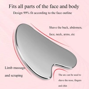 Outils de Gua Sha en acier Mauri, économiques, 1,5 mm, forme cœur, outil de massage pour les soins de la peau - Product Image 4