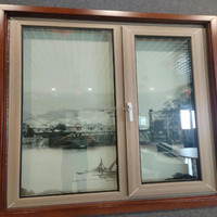 Ventana Corredera Horizontal de Aluminio con Certificación CE Estándar Europeo, Doble Acristalamiento, Vidrio Templado, Ventanas de Aluminio para el Hogar