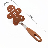Qualité alimentaire arbre De Noël bonhomme de neige bonhomme de pain d'épice en nylon biscuits spatule turner