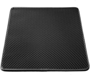 Easy Clean Solid Modern Eco Friendly Durable <b>Large</b> Waterproof EVA Double Layer Cat Litter <b>Mat</b> with Scatter Control - Product Image 2