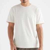 Vente chaude Polyester Spandex décontracté de haute qualité plaine vierge hommes T-shirt impression de logo personnalisé 180g hommes t-shirts