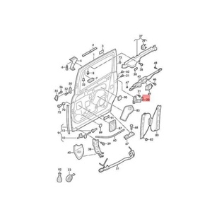 คู่มือลูกกลิ้ง<span class=keywords><strong>ประตู</strong></span>บานเลื่อนกลาง7N0843336J 7N0843335J lh/rh สำหรับที่นั่ง7N2 7N1 VW Sharan Alhambra 2010-2022 - Product Image 6