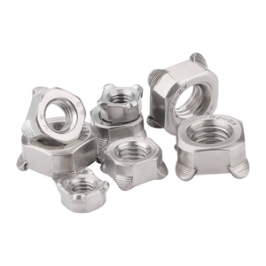 Dadi a saldare a punti metrici DIN928 in acciaio al carbonio 304 316 da M3 a M16, tipo A/B, per lamiera automobilistica - Product Image 1