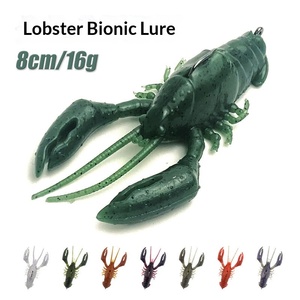 Leurre souple artificiel en silicone SWORDFISH en forme de crevette pour la pêche au bar en rivière et en lac, eau douce/eau salée, leurres d'eau moyenne - Product Image 6