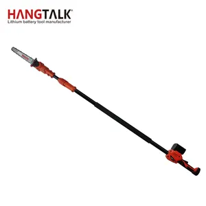 Hangtalk-Sierra de poste inalámbrica telescópica eléctrica, batería de mango largo de 25,2 V, para cortar árboles con batería