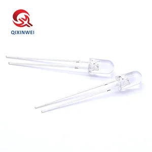 Qxw 2 Pin Dip Led Licht 3Mm 5Mm Led Diode Rood Groen Geel Blauw Wit Kleur Flash Led Light Emitting Diode F3 F5