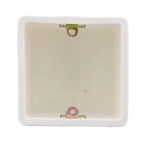 SETO Plaque murale simple personnalisée pour femme, type 86, panneau ABS, boîtier arrière 1 poste blanc, boîte de jonction télécommunication 86x86mm en PVC