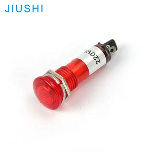 Kelly XD10-1 Đầu phẳng bóng đèn neon đèn tín hiệu 10mm chỉ số ánh sáng tinh khiết màu đỏ xanh vàng - Product Image 1