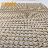 Rideau en maille d'aluminium flexible pour escalier, balcon, balustrade, plafond suspendu, décoration