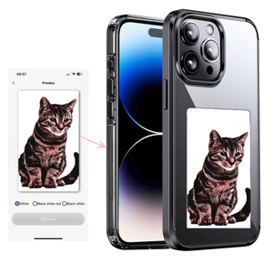 Funda inteligente Nfc con pantalla de edición libre Diy sin necesidad de electricidad, funda de teléfono con tinta Nfc <span class=keywords><strong>14</strong></span> 15 para <span class=keywords><strong>Iphone</strong></span> <span class=keywords><strong>13</strong></span>, teléfonos de negocios a prueba de golpes - Product Image 1