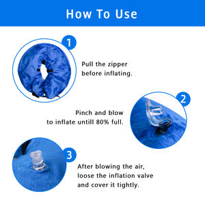 <span class=keywords><strong>Collar</strong></span> inflable para perros y gatos, accesorio de protección con núcleo personalizado, suave, PVC, recuperación - Product Image 6