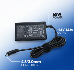 Adaptateur pour ordinateur portable 65W, 19,5V 3,33A, connecteur 4,5*3,0, chargeur, alimentation pour ordinateur portable, PC, matériau ignifuge, adaptateur AC/DC pour ordinateur - Product Image 1