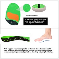 Semelles orthopédiques unisexe pour correction de pied plat, correction de la posture du pied vers l'intérieur et vers l'extérieur, soutien de la voûte plantaire, semelles complètes pour chaussures