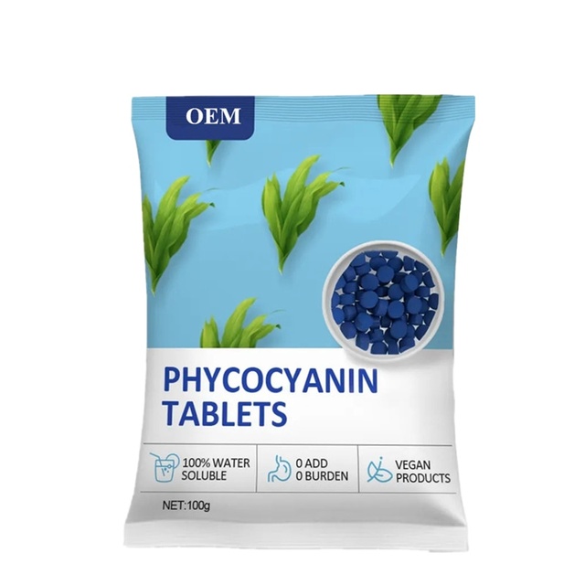 OEM/ODM/OBM Manufacturer Supply Phycocyanin Tablet Phycocyanin Supplement Blue Spirulina Extract Phycocyanin Powder Tablets