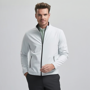 Free Design Custom Herren Winter Soft shell Jacke Wasserdichte Golf Wind jacke mit Nylon Zipper Brand Sportswear für Club-Teams - Product Image 4
