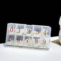 Boîte de rangement portable professionnelle pour bijoux, vide, anti-chute, pour le stockage de 500 faux ongles en plastique